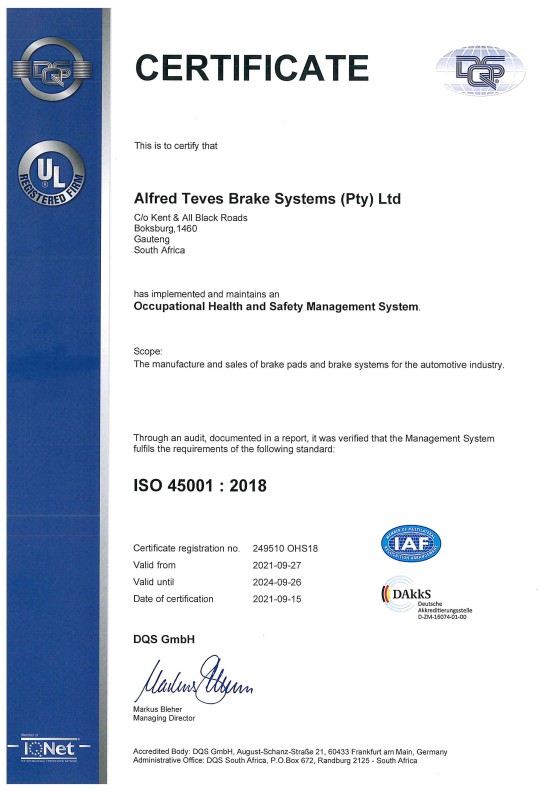 ISO45001 : 2018 featured image