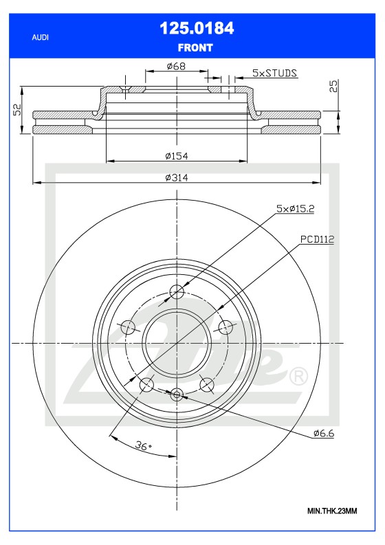 125.0184 Alfred Teves Brake Systems